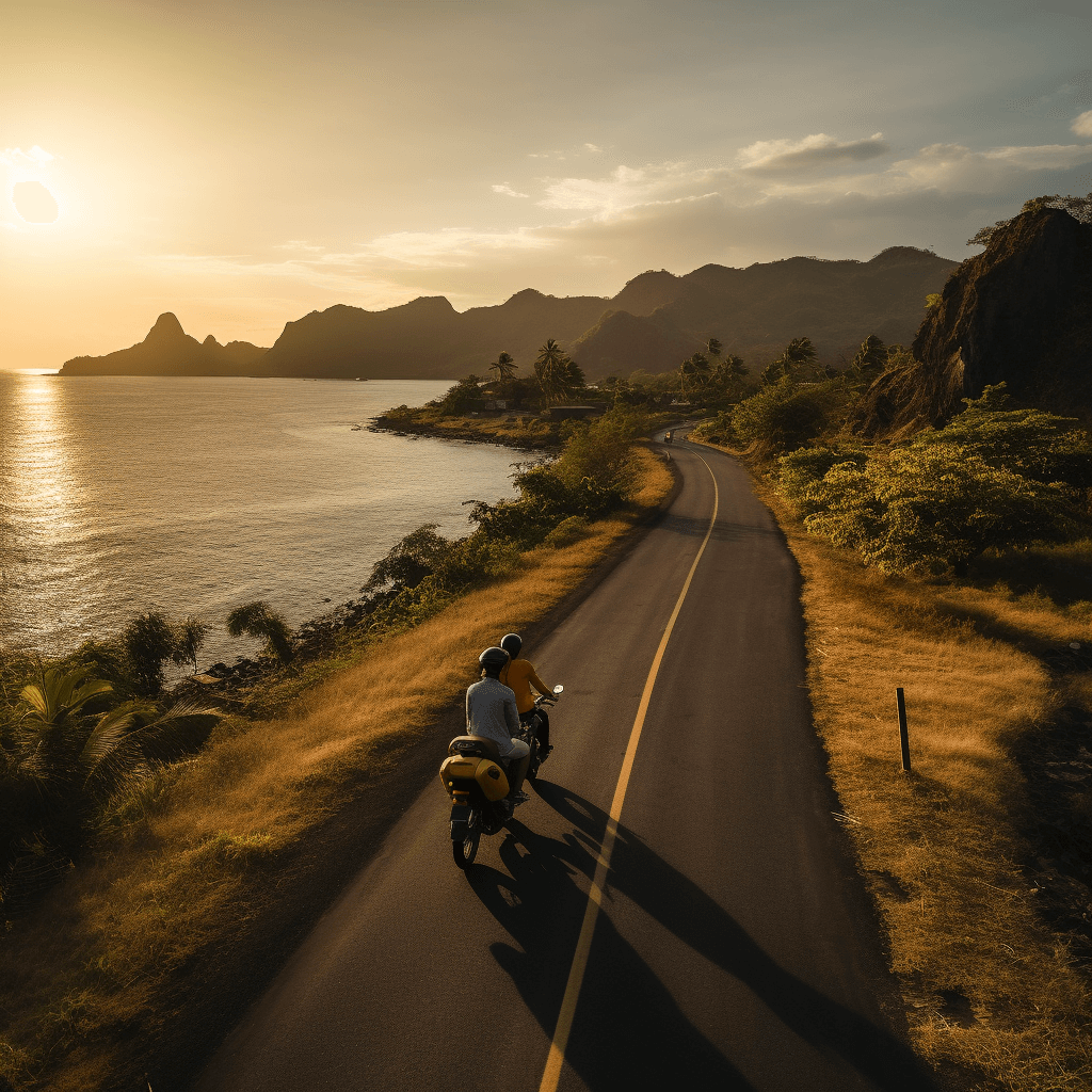We rented scooters for our 7 Day Lombok adventure