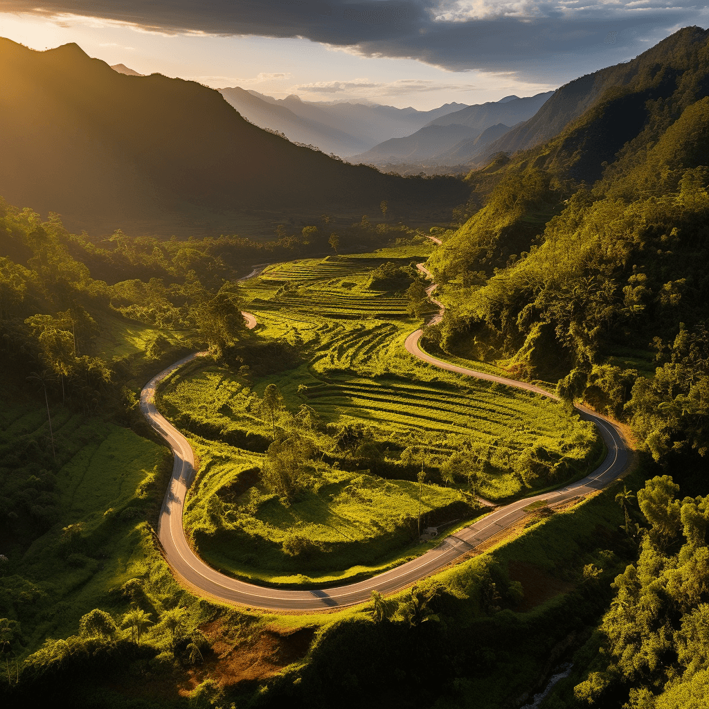 We’ve been down some pretty epic roads on rented scooters. This beauty is in the Philippines