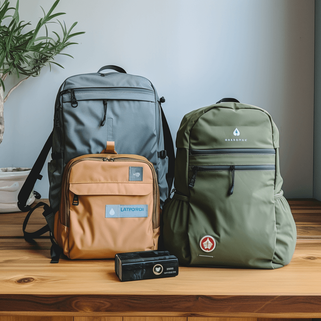 Three backpacks for traveling to Bali