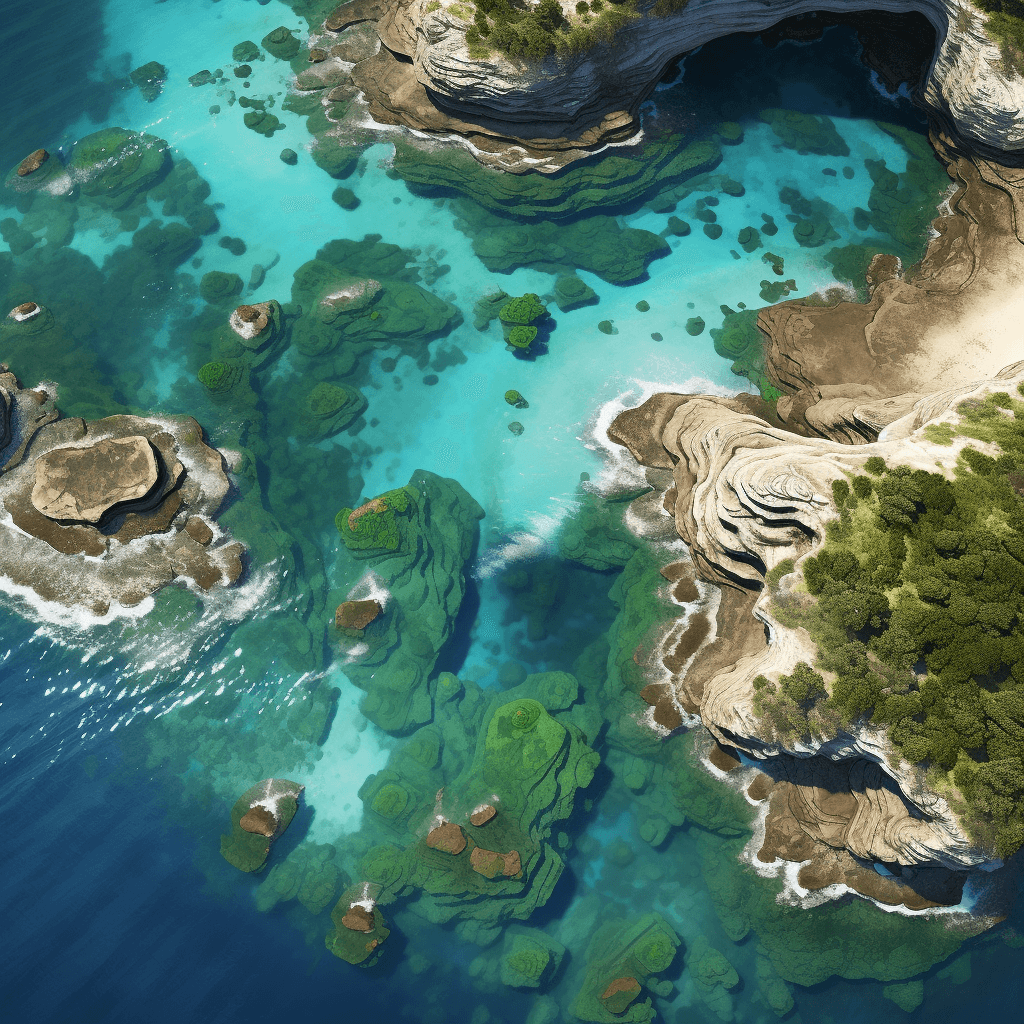 arial view of magpupungko rock pools on siargao island in the philippines