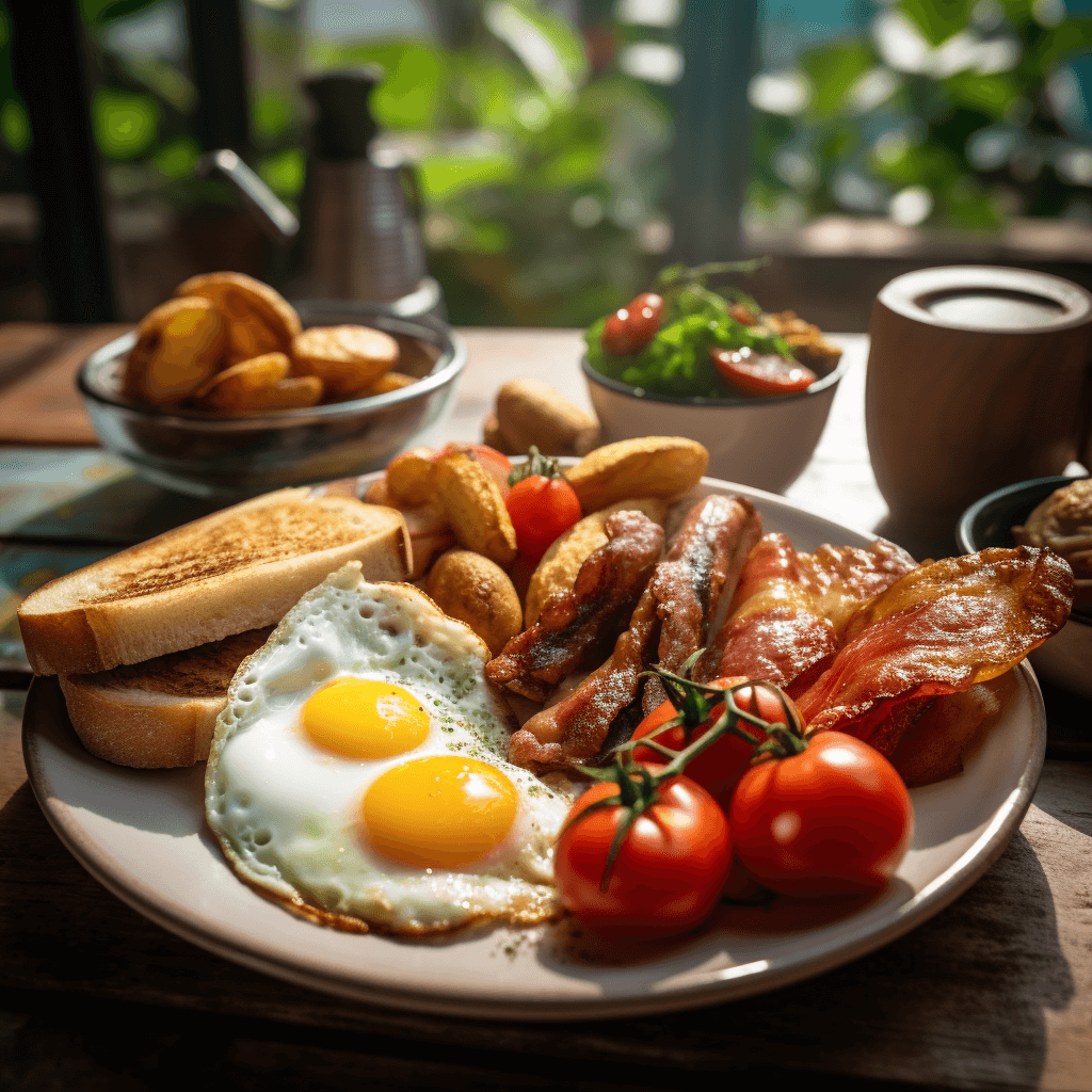 Breakfast at the Workshop Cafe in HCMC