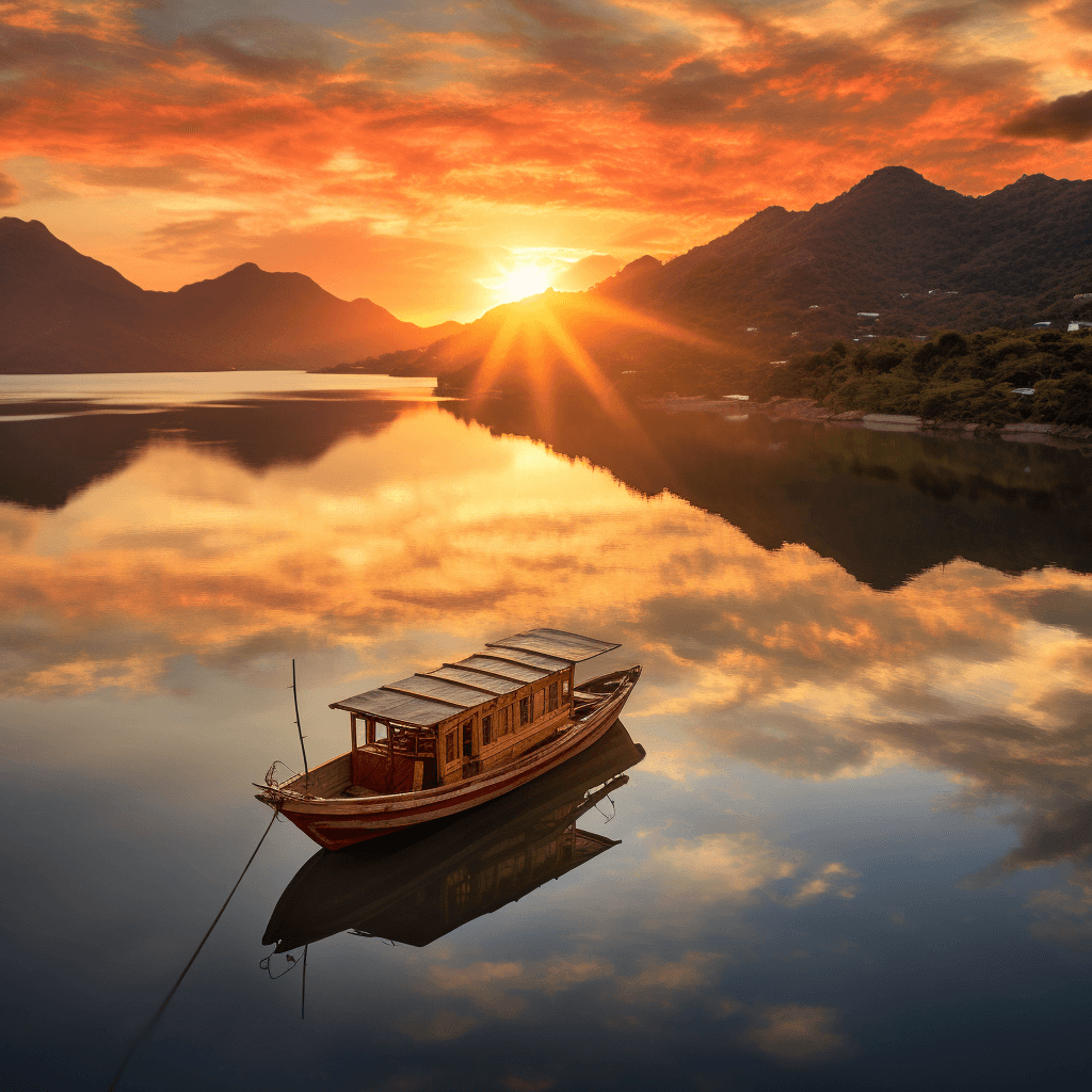 Sunrise in Lan Ha Bay