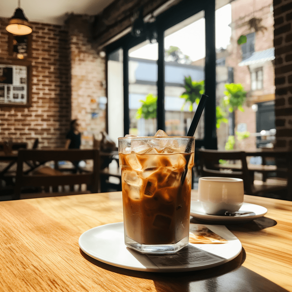 Vietnamese iced coffee at The Cafe Apartments in Saigon