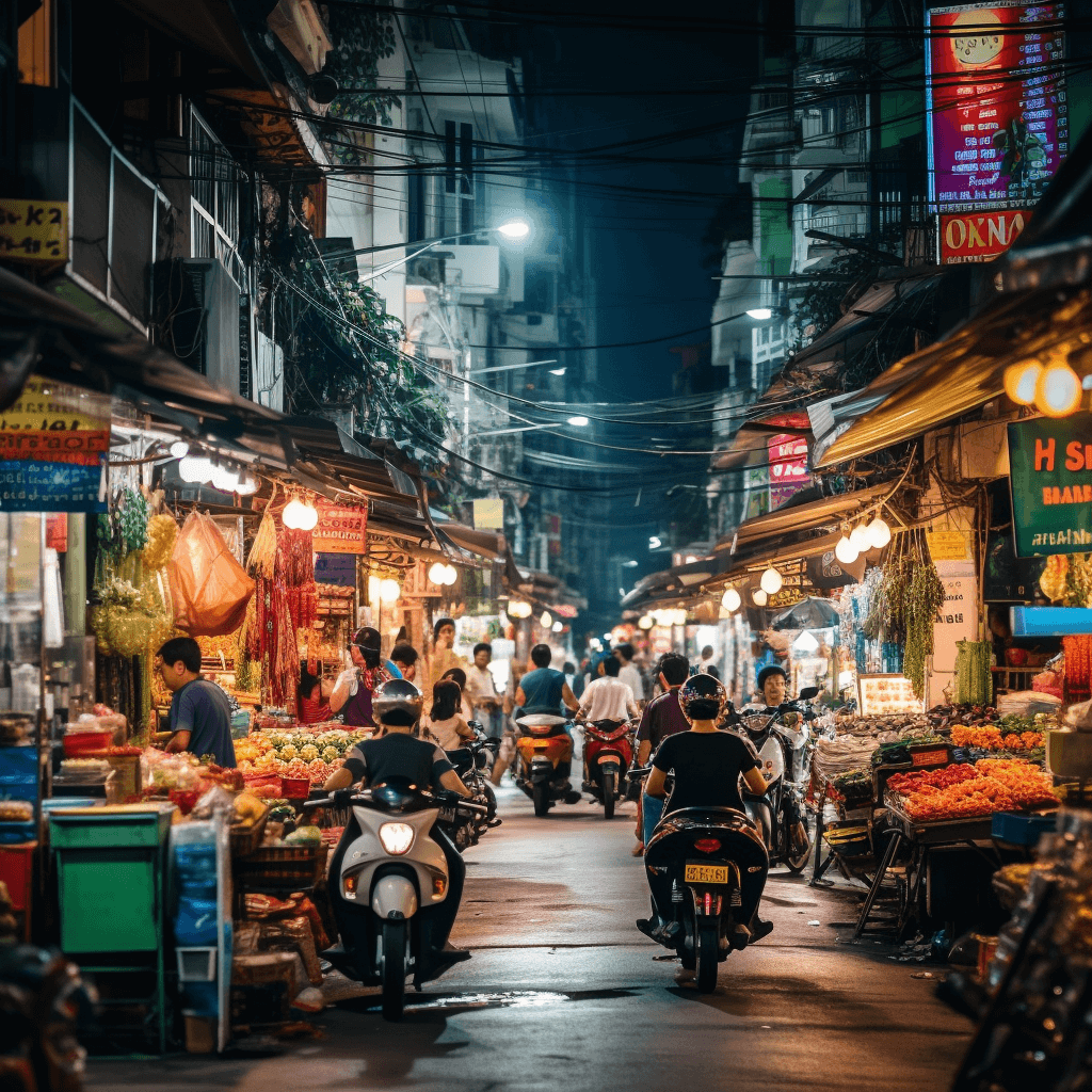 Street Market HCMC Vietnam backpacker's street