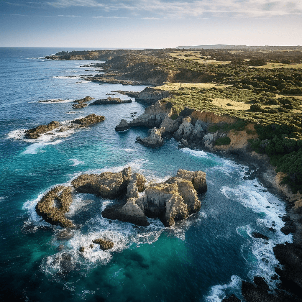 photo overlooking a scenic point on the Mornington Peninsula in Victoria, Australia