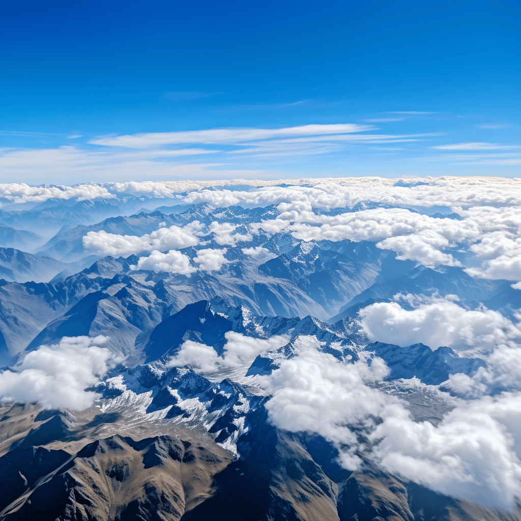 clouds rolling over the mountains in peru