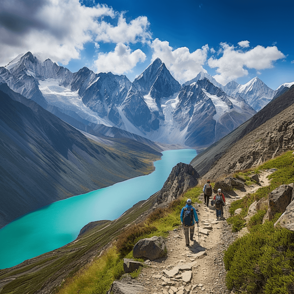 hiking to humantay lake near cusco peru