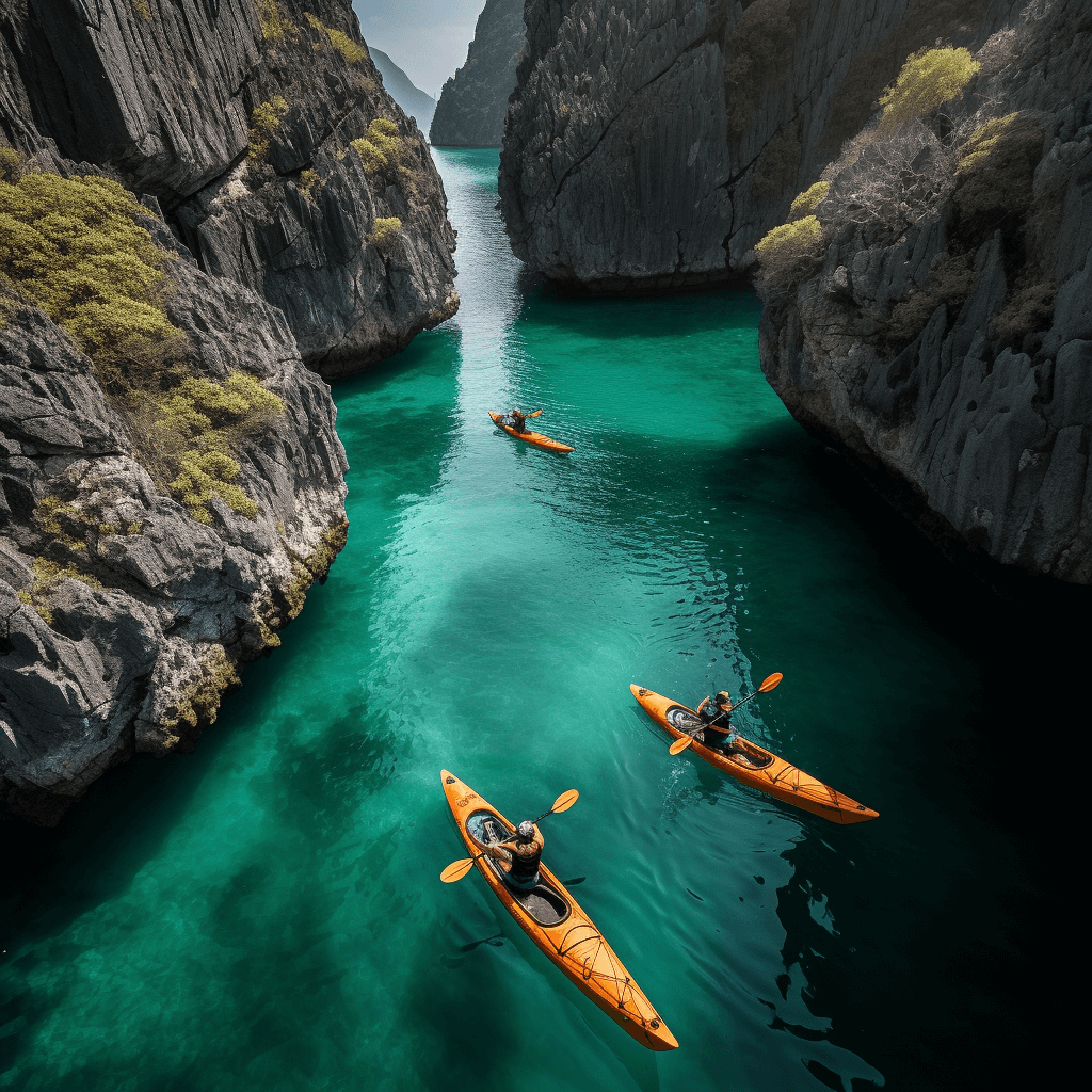 Kayaking Lan Ha bay Vietnam