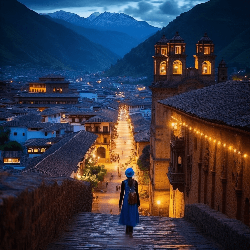 A brilliantly vivid and crisp photograph capturing the essence of Cusco, Peru