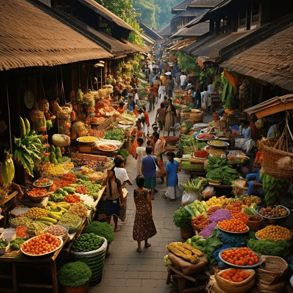 Go explore Ubud traditional market
