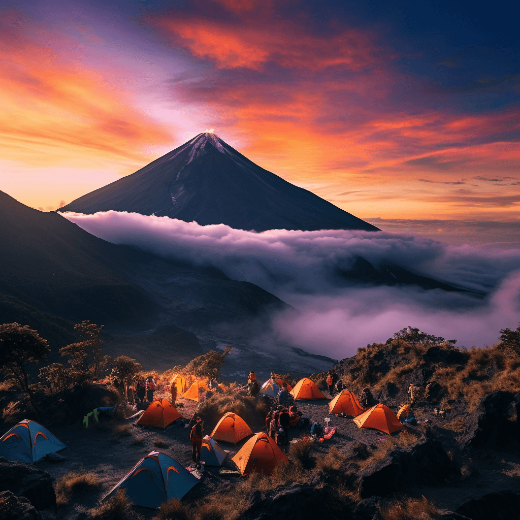 Base camp on acatenango