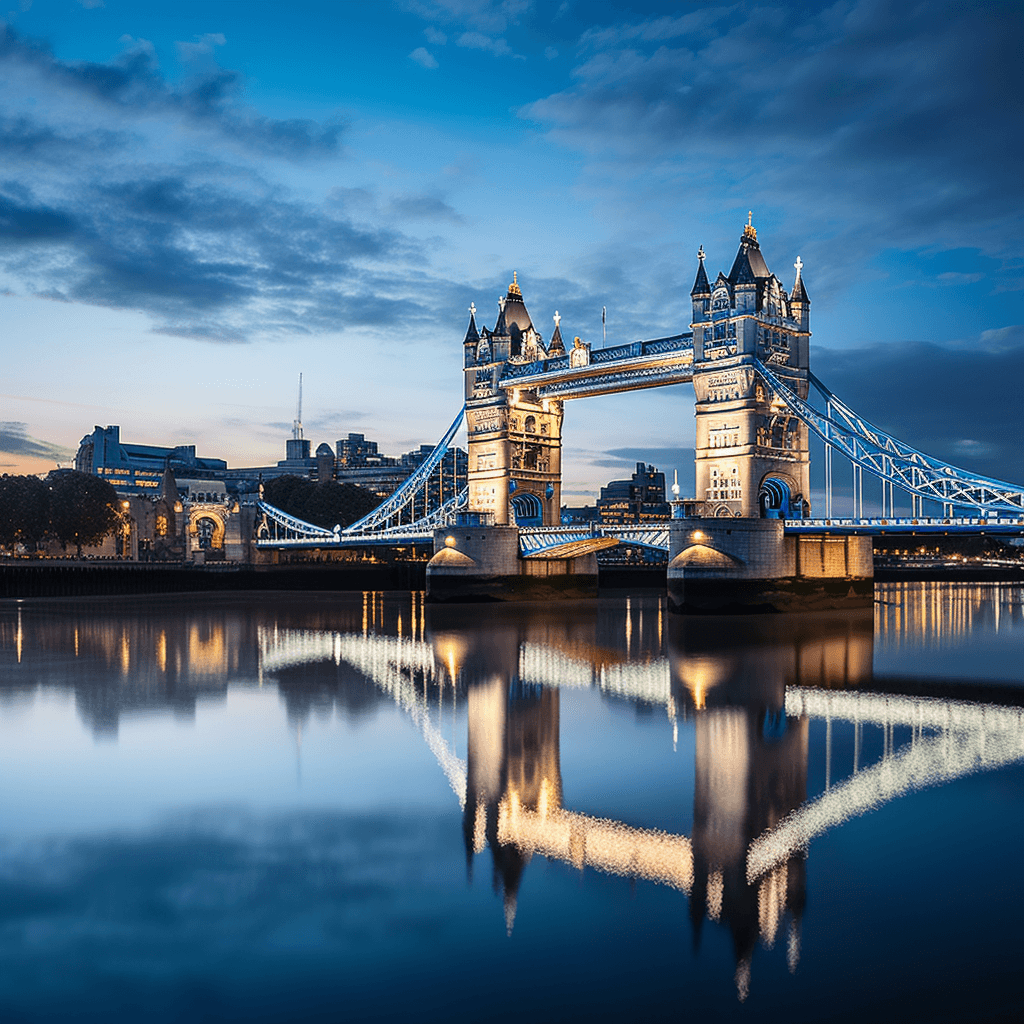 A stunning, clear photograph of London Bridge