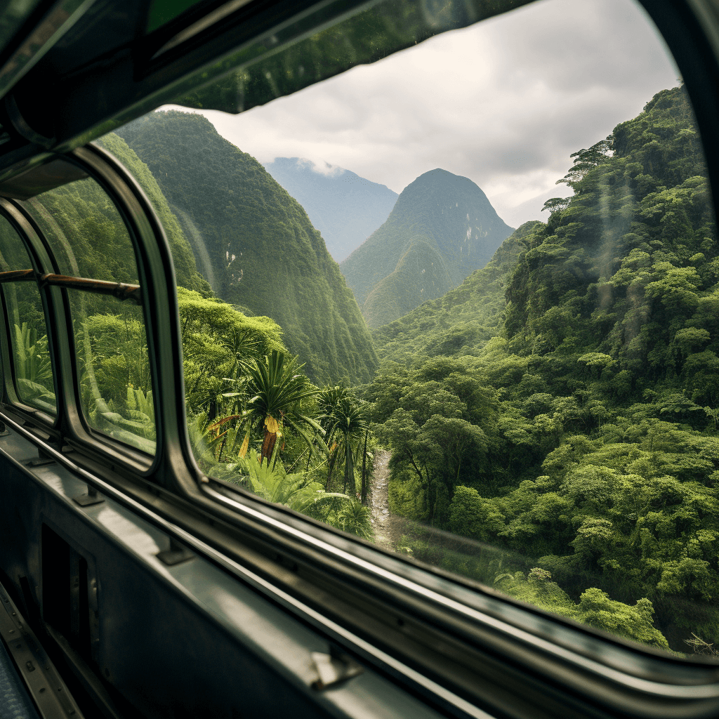 skylights on the train to machu picchu