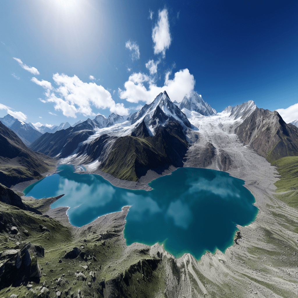 the incredible viewpoint over humantay lake