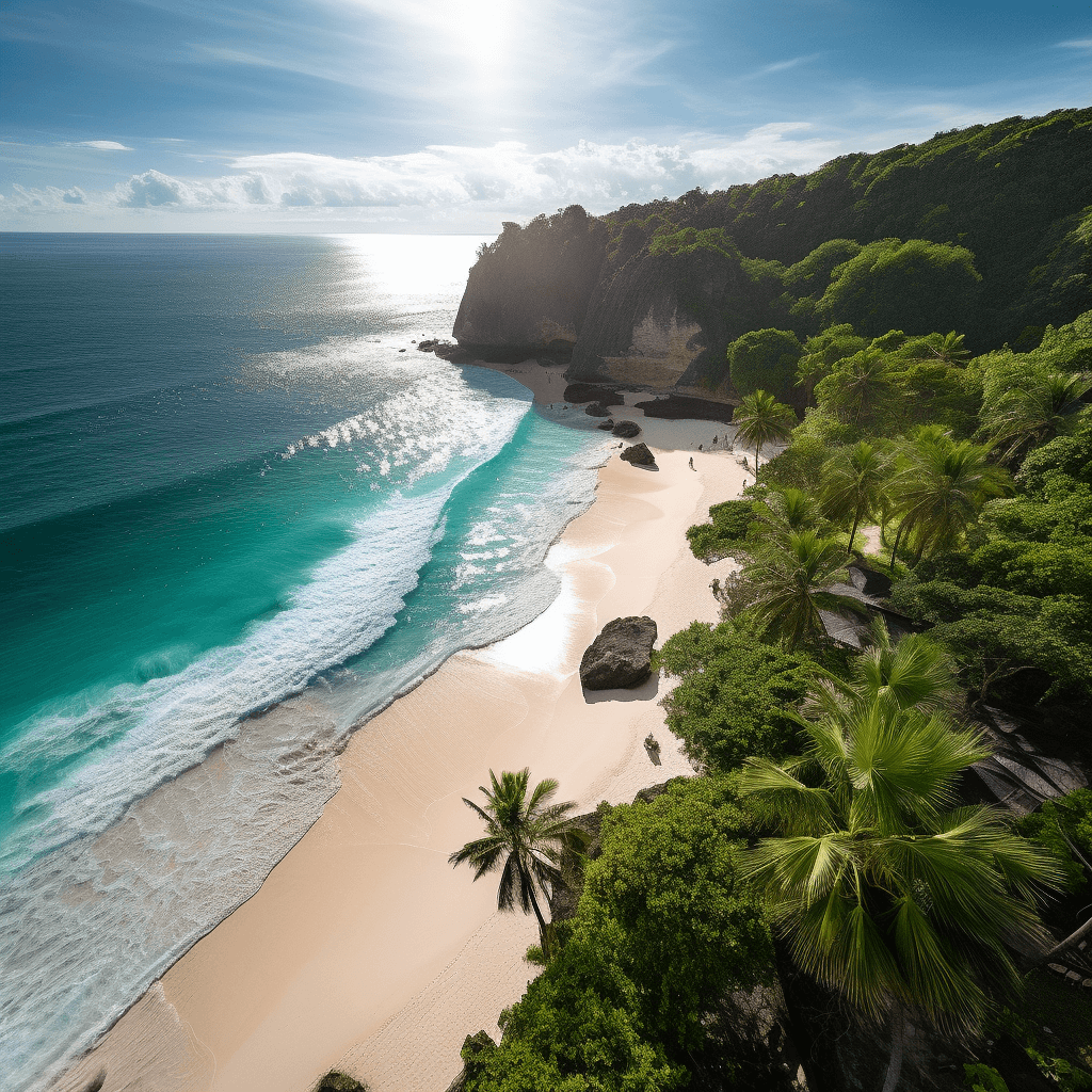 private beach in Uluwatu Bali dron photography