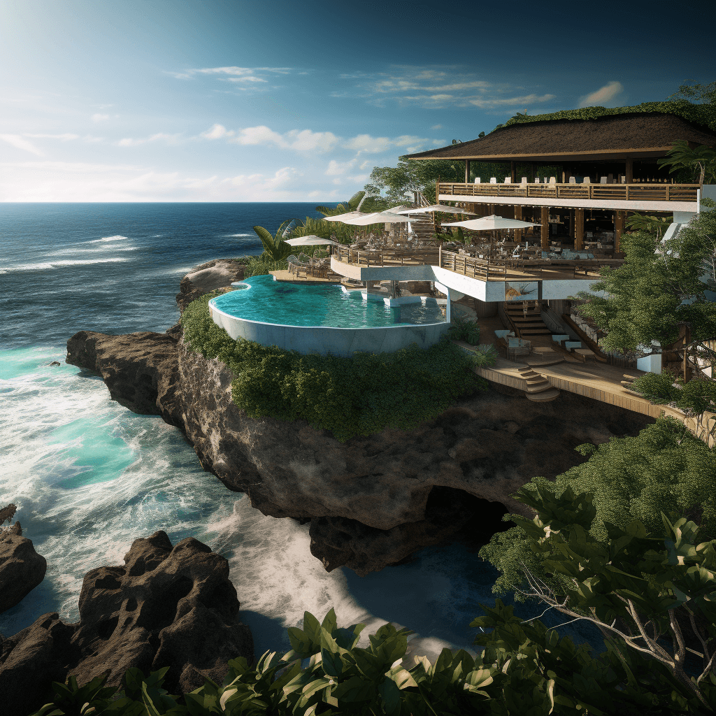 single fin cliffside bali beach club