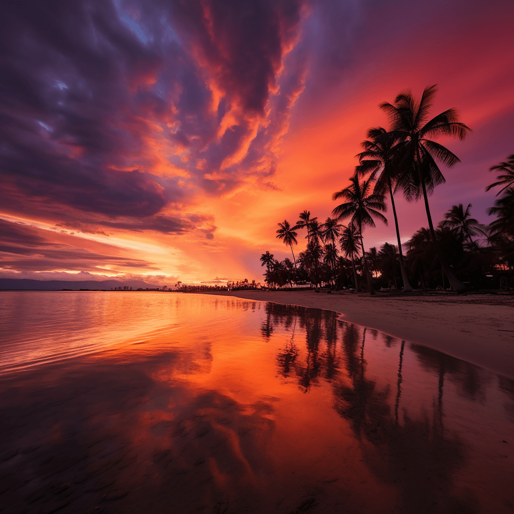 Merese sunset indonesia landscape