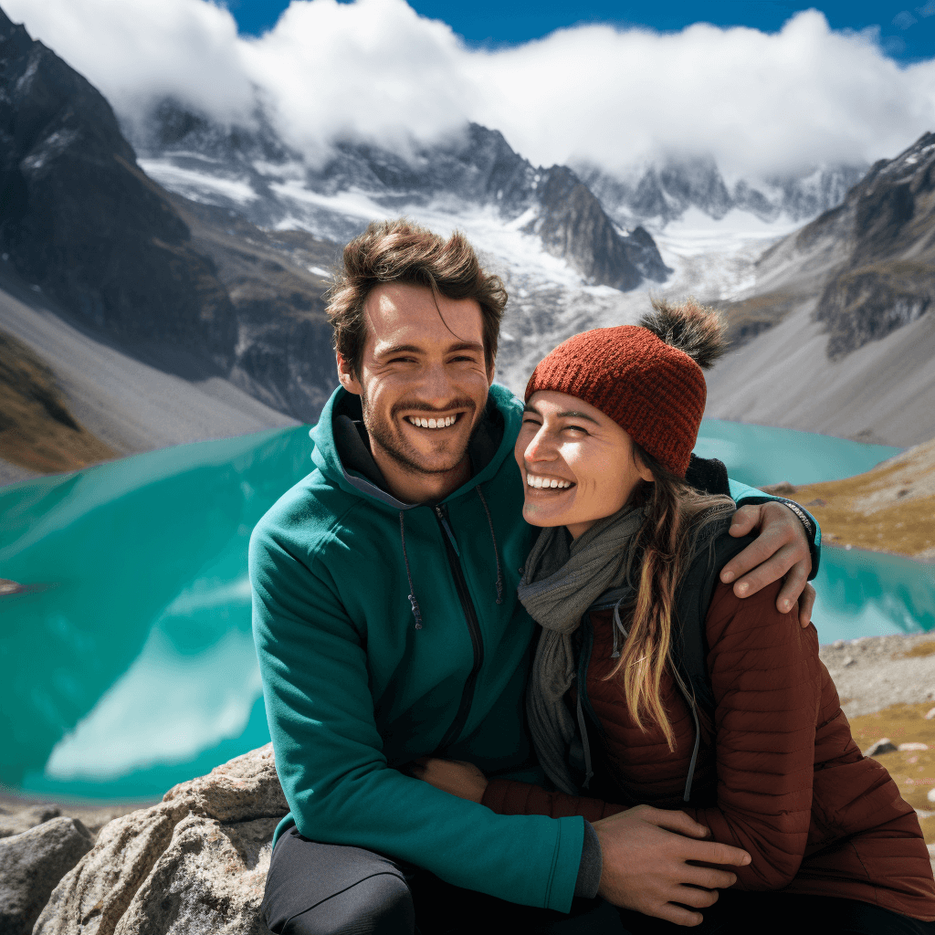 happy smiles at humantay lake peru