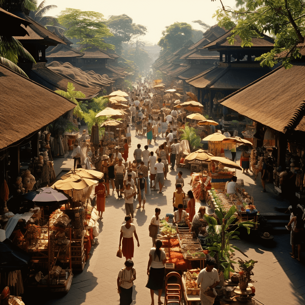 Exploring the Ubud art market