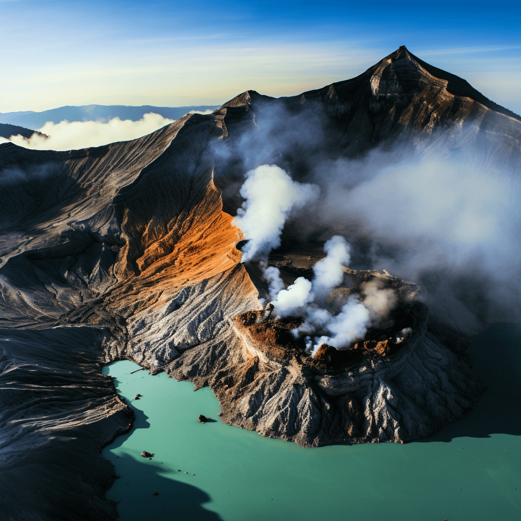 Drone’s view of the Ijen Crater