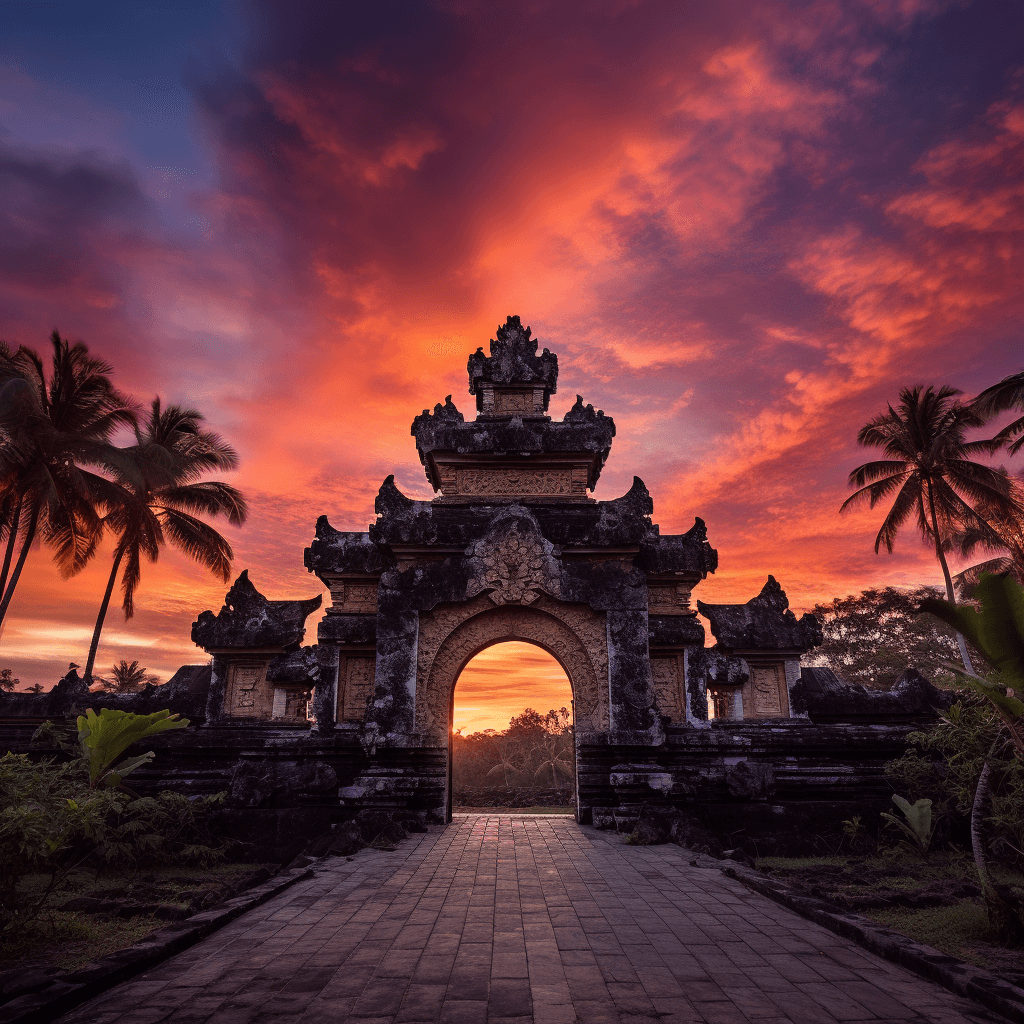 The famous Bali Gate