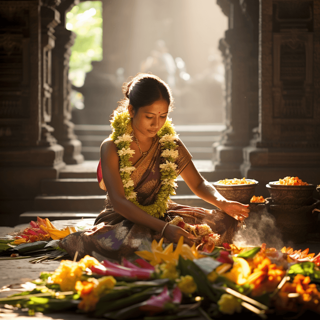 Balinese offering